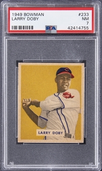 1949 Bowman #233 Larry Doby Rookie Card – PSA NM 7